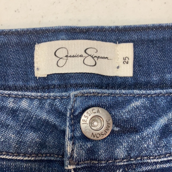 Jessica Simpson kiss me ruffle mini denim skirt - Picture 4 of 5